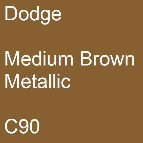 Dodge, Medium Brown Metallic, C90.